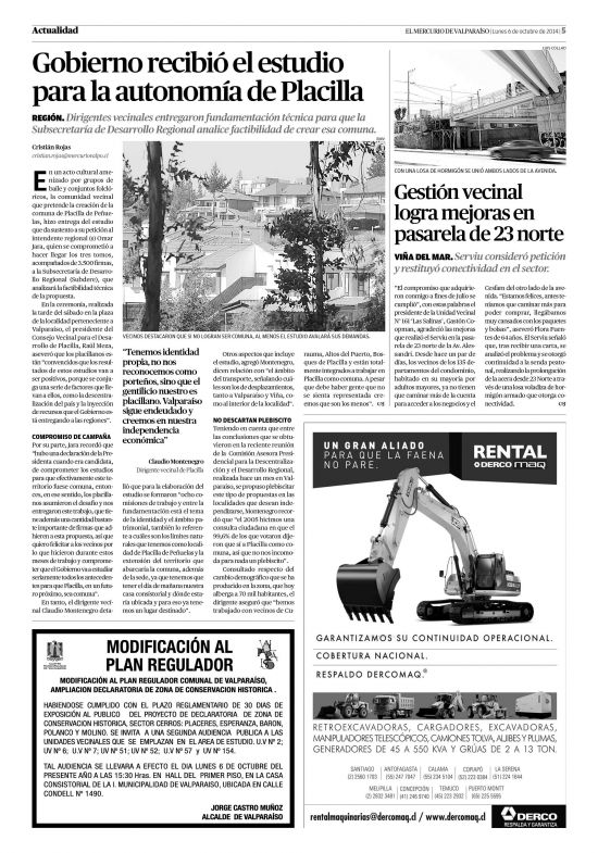 El Mercurio de Valparaíso (06/10/2014) página 05